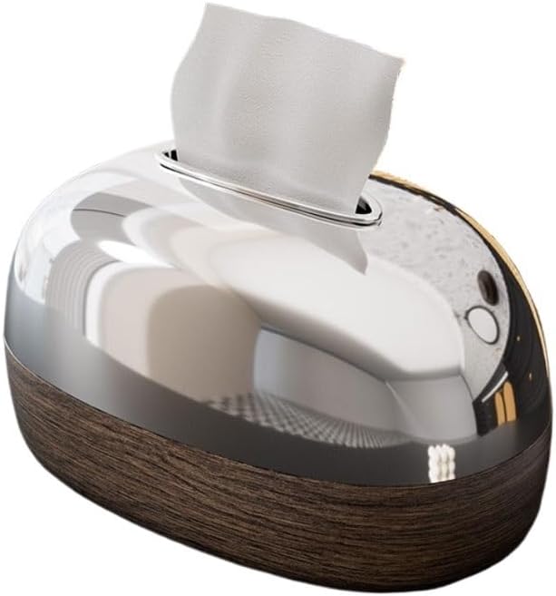 Chinese Wood Grain Tissue Box Living Room Drawer Household Desktop Storage image 5