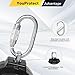 11FT Self Retracting Lifeline Fall Protection Retractable Lanyard, Fall Arrest Safety Yoyo for Construction Industrial - OSHA/ANSI Compliant (Large Hook)