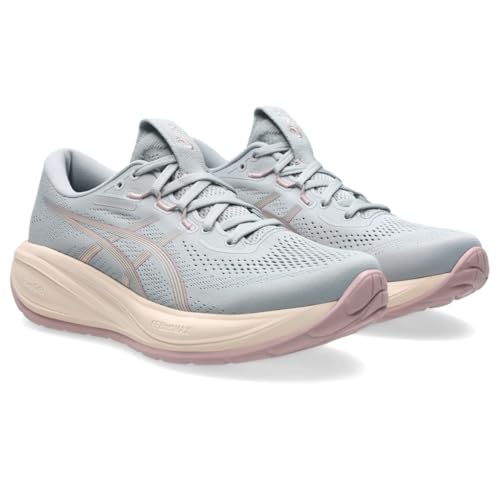 Image of ASICS Women's Gel-Cumulus 28 Running Shoes, 7.5, Piedmont Grey /Pearl Pink