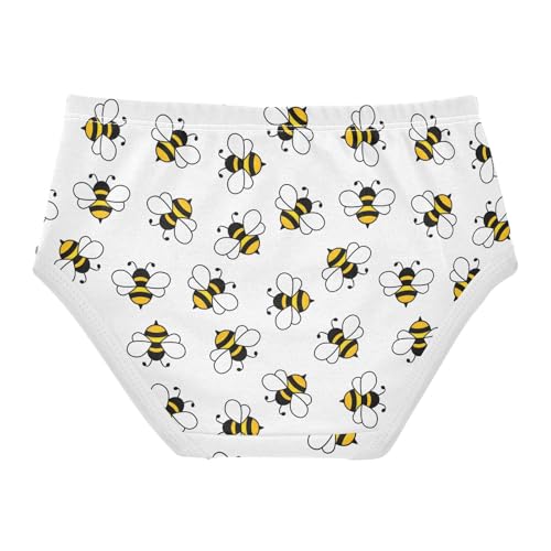 Girls Underwear Soft Cotton Honey Bee Kids Panties in Sizes 2/3t, 4t, 5t, 6 and 82
