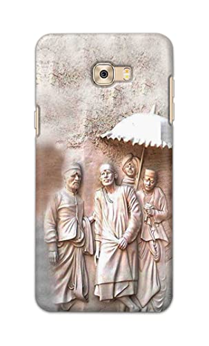 Image of Printed Hard Back Cover Case for Samsung Galaxy C7 Pro Back Cover (Sai Baba) -1803