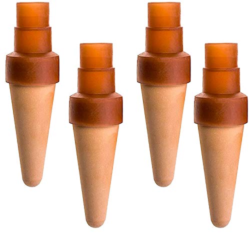 Blumat Plant Watering Device - Easy XL Self Watering Planter Insert for Indoor Plants - Bottle Adapter - Prevents Overwatering and Underwatering for Healthy Growth - 4 Pack