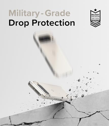 Image of Ringke Fusion Compatible with Google Pixel 9 Pro XL Case Cover Transparent Hard Back Soft Flexible TPU Bumper Scratch Resistant Natural Form Google Pixel 9 Pro XL Back Cover - Clear