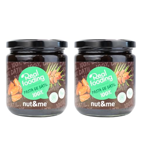Pasta de dátil Realfooding 1 kg nut&me | 100% dátil | Endulzante natural | Sin azúcares añadidos | Sin aditivos | Sin gluten | Sin lactosa | Sin OGM | Halal