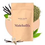 Matchaflix | Té Matcha Premium Sabor Vainilla (100 Gramos) | Té Instantáneo | Healthy | Green Drink | Doypack (Doypack)