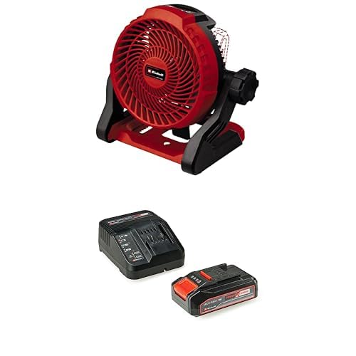 Einhell GE-CF 18/2200 Li - Solo, Akülü Vantilatör ve Einhell 18V 2,5 Ah PXC Starter Kit (Başlangıç Seti)