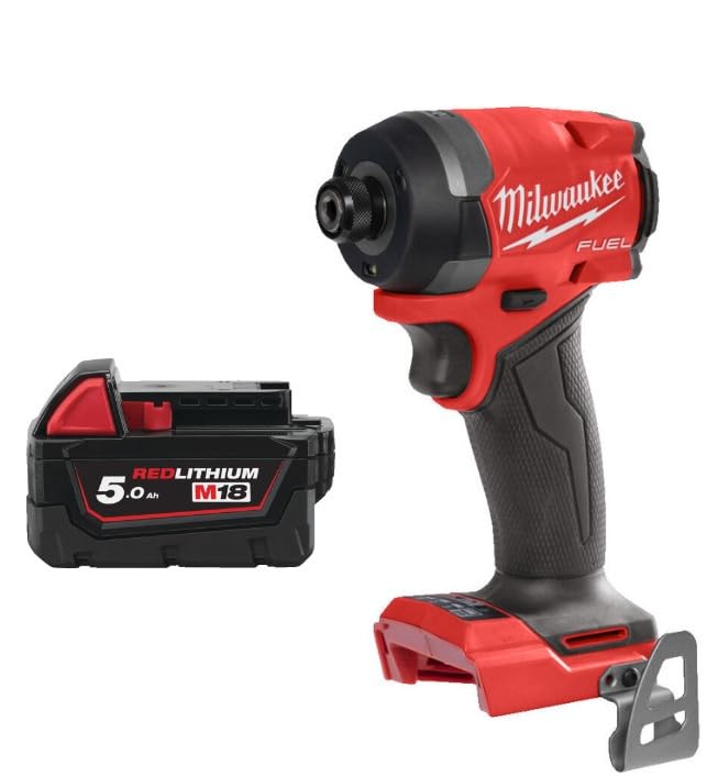Milwaukee M18FID2-0 18v M18 Li-ion Fuel GEN 3 Impact Driver 1x 5Ah Battery M18B5 Black