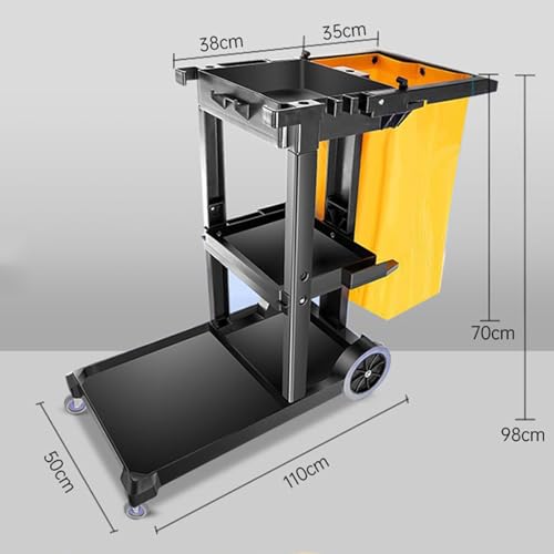 Carrello di pulizia pesante Du Sto carrello per forniture di pulizia perfetto per scuole, hotel, ristoranti e centri commerciali, versatile Utili carrello di pulizia