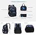 MITOWERMI Boys Backpacks for Primary Junior School Kids Backpack with Lunch Box Galaxy Space Bookbags School Bags for Boys Girls