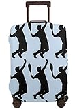 4 SIZE: S/M/L/XL. Tennis Serve Boy Travel Suitcase Cover Protector Luggage Protective Cover Washable Printed Zipper Baggage Suitcase Cover S