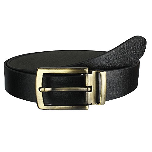 Image of ZORO formal /casual black genuine leather belts for mens- 1 year guarantee, Gift for gents
