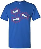 STUFF WITH ATTITUDE Blam! Kapow! Joseph! Royal Blue T-Shirt (Large)