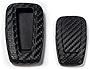 Xotic Tech Carbon Fiber Pattern Soft Silicone Key Fob Shell Skin Cover, Compatible with Toyota RAV4 Camry Highlander Corolla Avalon C-HR Prius GR 86 Scion iM Smart Keyless Entry Key