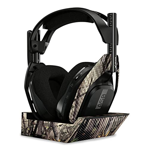 Image of MightySkins Carbon Fiber Skin Compatible with Astro A50 Wireless Headphones + Base Station (Gen 4) - Tree Camo | Protective, Durable Textured Carbon Fiber Finish | Easy to Apply | Made in The USA