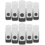 TEWENE USB Memory Stick 2GB USB Stick 2.0 Flash Drive 10-Pack,Thumb Drive Pen Drive,Usb Storage with Lanyards and Stickers