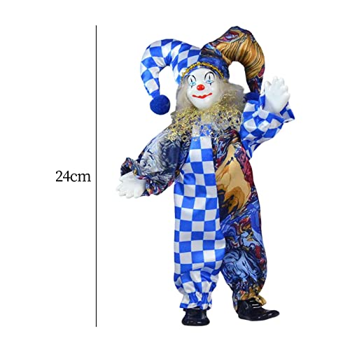 Muñeco payaso de porcelana de 8 cm predolo miniatura 3