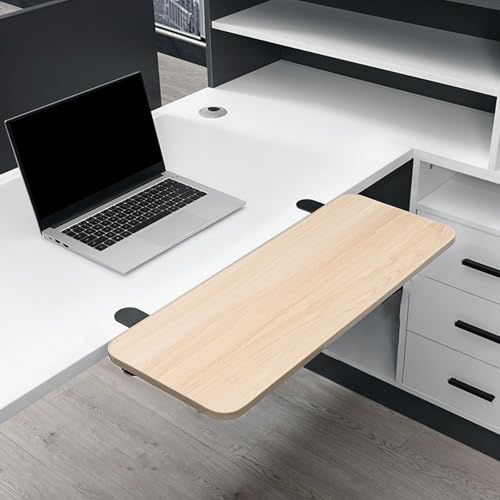 Faltbare Schreibtisch-Verlängerungsablage. Erweitern Sie den Arbeitsplatz mit einfacher Installation für Zuhause, Büro, Wohnzimmer, Arbeitszimmer, Esstische, vielseitige Lösung zum Arbeiten und