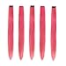 Winsky Pink Hair Extensions Clip in Human Hair - Clip on Colored Girls Hair Extensions Women Beauty 5 Pieces/Set (18inch,Pink)