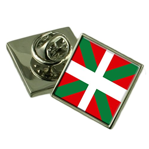 Select Gifts Vasco de bandera insignia de solapa de plata maciza 925