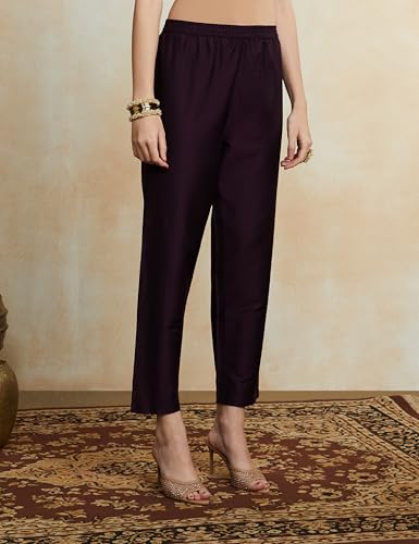 Image of Amazon Brand - Myx Women's Embroidered Kalidar Kurta Pant Set with Organza Dupatta (Available in Plus Sizes)