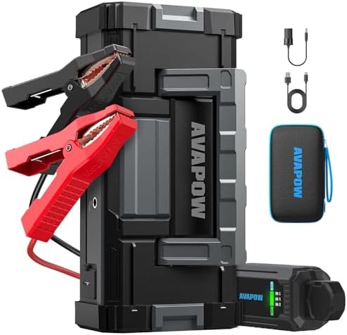AVAPOW 6000A Car Battery Jump Starter(for All Gas or up to 12L Di...