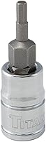 Vista 13 de Titan 15602 1/4-Inch Drive x 0.079 in Hex Bit Socket