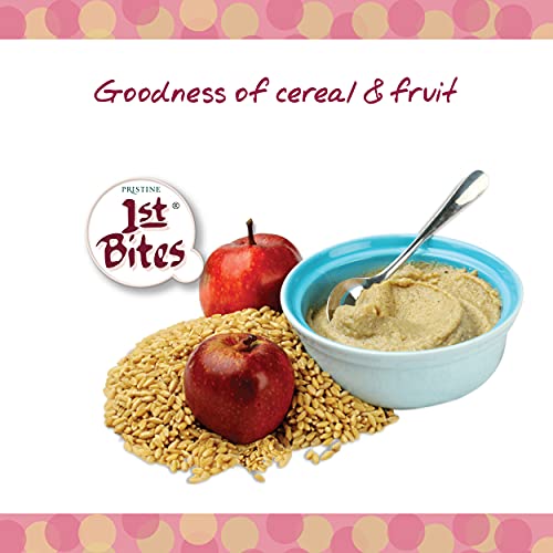 Image of Pristine 1st BITES Baby Cereal 300g | Baby Food (8-24 Months) Stage-2, Organic Wheat & Apple Powder | Infant Food