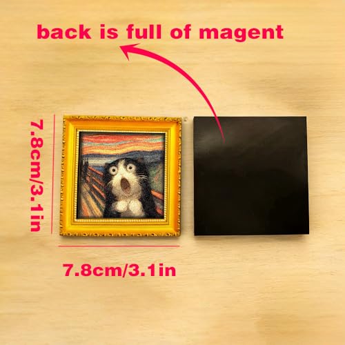 Imanes Decorativos de Madera con Gato miniatura 5