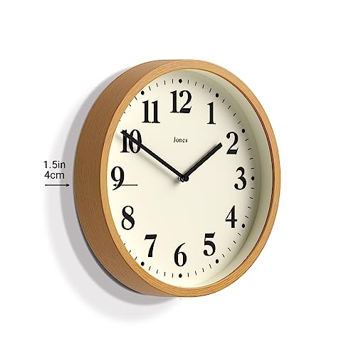 Jones Clocks® Lodge wall clock, Medium Faux Wood, 25 x 25 x 4 cm - Image 4