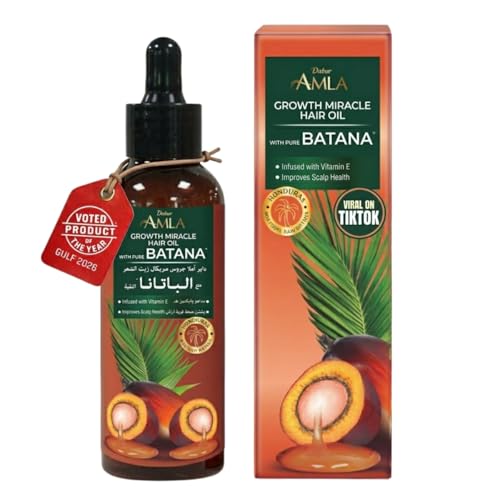 Dabur Amla Pure Batana Growth Miracle Hair Oil 95ml | With 100% Raw Batana & Vitamin E | Promotes Hair Growth Prevents Hair Loss & Thinning | Improves Softness and Enhances Shine