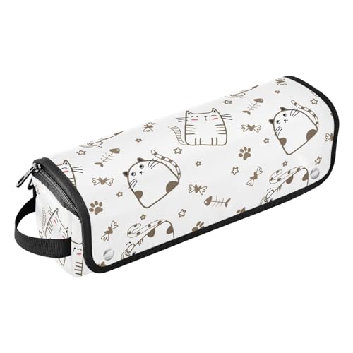 LI ZHI XIN Bolsa de viaje 2 en 1 para secador de pelo con alfombrilla resistente al calor, organizador de secador de pelo, bolsa de almacenamiento para rizador, caja de cosméticos, diseño de huella de