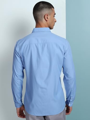 Image of Highlander Men's Slim Fit Shirts | Solid | Long Sleeves | Spread Collar | Formal Shirts | Men Shirts