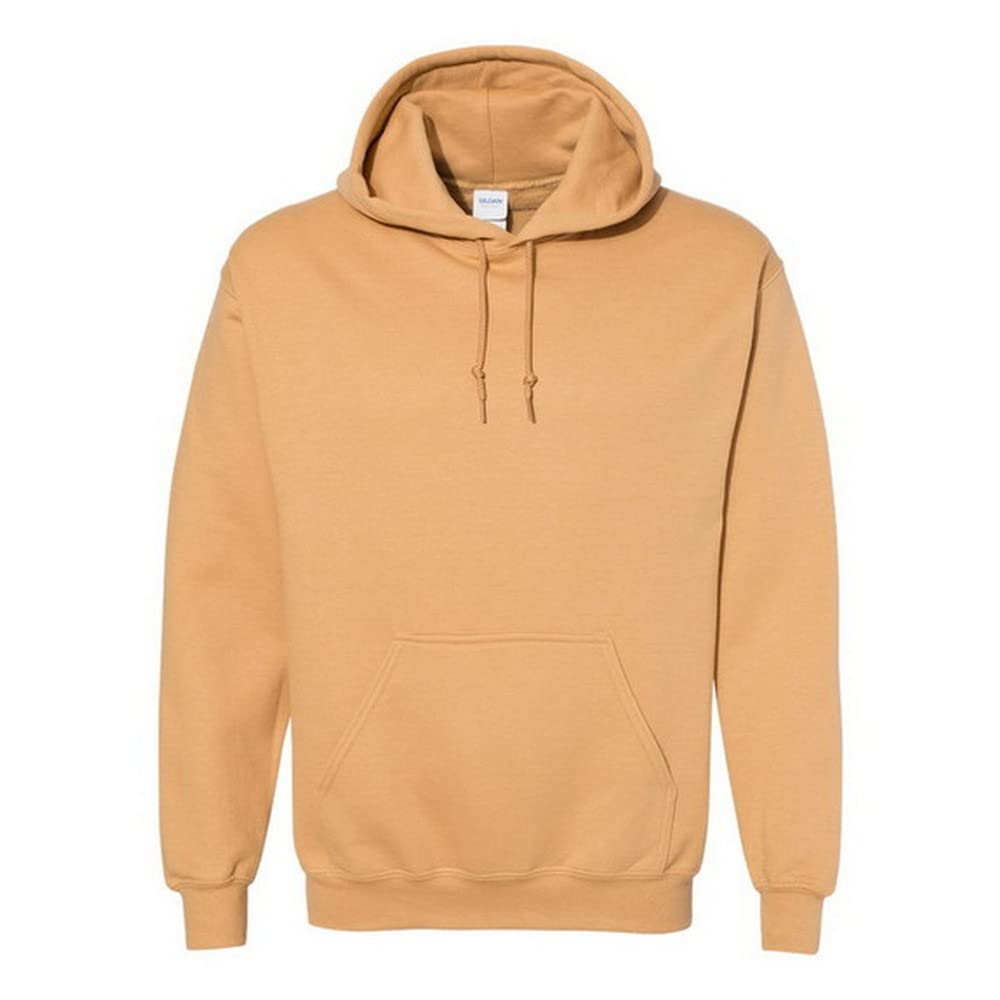Gildan Men's Heavy Blend Drawcord Hooded Sweatshirt, Safety Pink