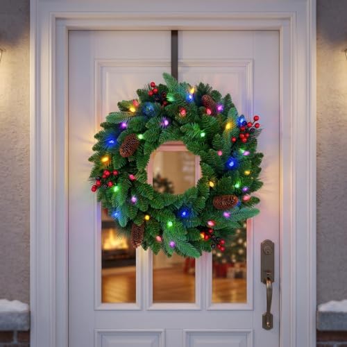 26-in Pre-Lit Christmas Wreath w/ 40 LEDs and Timer 31.79 w/ Code + 40% Off Code TDYCW46A - image 4