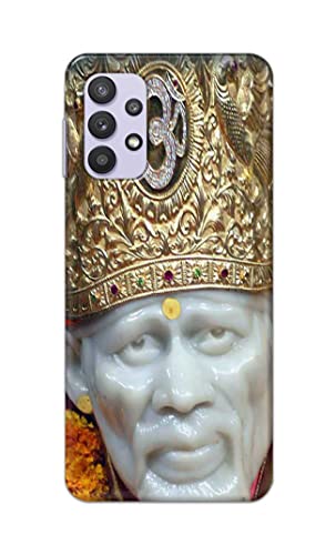 Image of PRINTFIDAA Sai Baba Lord Shiridi Great God Hinduism Hindu Religious Printed Designer Hard Case for Samsung Galaxy A32 5G Back Cover -(e) RPM1005