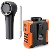 EasyAcc Handheld Portable Turbo Fan [12H Max Cooling Time] 3000mAh AI Portable Fan 10000mAh Waist Clip On Fan