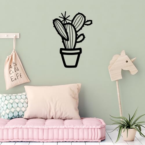 Ornement mural métal noir 49 x 70 cm cadre moderne sans perçage complexe