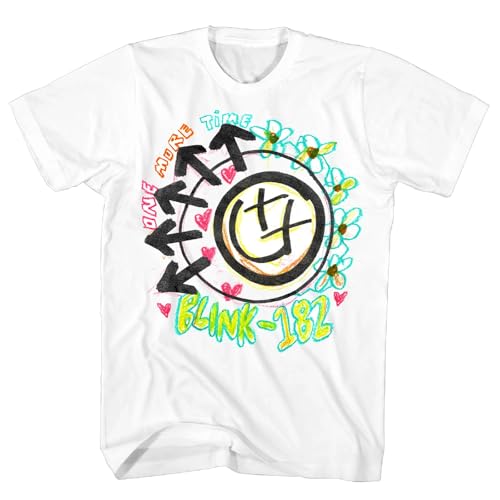 Blink 182 Men's White Crayon T-Shirt Small | Officially Licensed