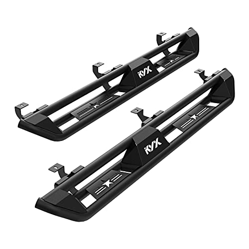 KYX Running Boards for 2015-2022 Chevy Colorado / GMC Canyon Crew Cab, 3 Tube Side Steps Two Stairs Design Car Door Step Rails Nerf Bar Truck Boards