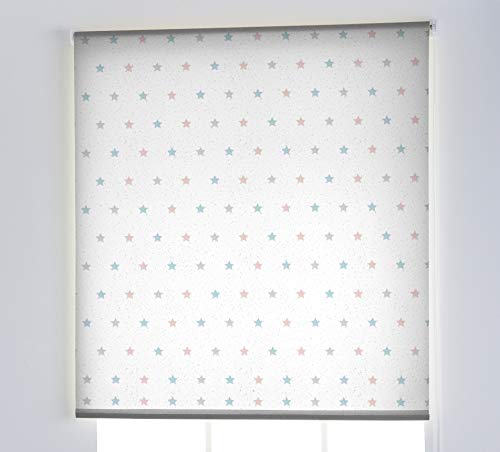 Estoralis Texturas | Estor Enrollable Diseño Moderno | Translúcido Estampado Digital | Modelo T-4056 | 130 x 180 cm (Ancho/Alto) Tamaño Tela 127 x 175 cm | Estores para Ventanas y Puertas