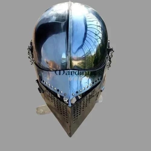 New Medieval Armor Barbuta Fighting Helmet Knight 18 Gauge Steel Helmet