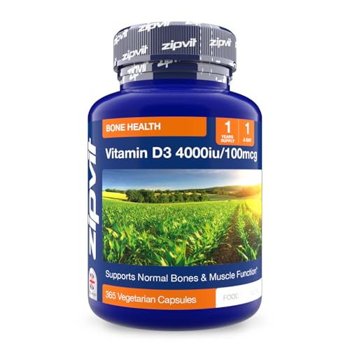 Zipvit Vitamin D3 4000iu, 365 High Strength Vitamin D Softgels, Support Your Immune System, 1 Year Supply