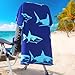 4 Packs Oversized Thin Beach Towel Set XL Extra Large Big 36 x 72 in Clearance Travel Towels Soft Swim Blanket for Adult Women Men Chair Cover Accessories Essentials Blue Shark Turtle Pink Flamingos