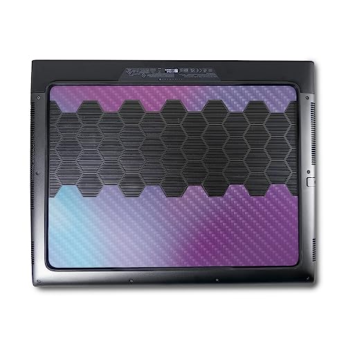 Image of MightySkins Carbon Fiber Skin Compatible with Alienware M18 R1 (2023) Full Wrap Kit - Purple Fog | Protective, Durable Textured Carbon Fiber Finish | Easy to Apply & Change Styles | Made in The USA