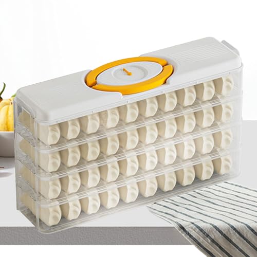 Caja de albóndigas para refrigerador, almacenamiento apilable que ahorra espacio, caja de almacenamiento multicapa para el hogar, estuche portátil transparente para conservación de alimentos
