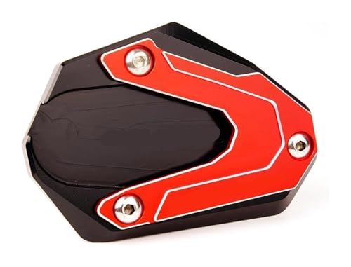 Plaque béquille V-Strom 800DE en aluminium CNC rouge haute résistance de qualité
