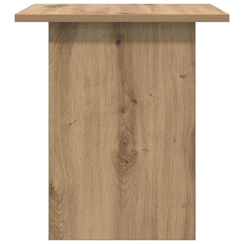 Table de chevet en bois d'ingénierie design moderne, rangement robuste chêne - 8