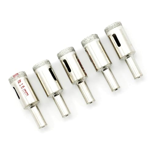 5 piezas fresas de diamante 16mm diámetro 8mm vástago miniatura 1
