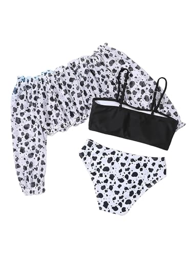 Choomomo Girls 3 Piece Bathing Suit Summer Beach Swimwear Beach Sports Tankini Set2