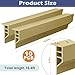 Maasechs Dock Bumpers Full Face Edge PVC Profile Guard with Adhesive Backing Dock Bumpers Fender for Straight Edge and Side Full Protection for Protecting Large Boat(Beige,10 Pcs)